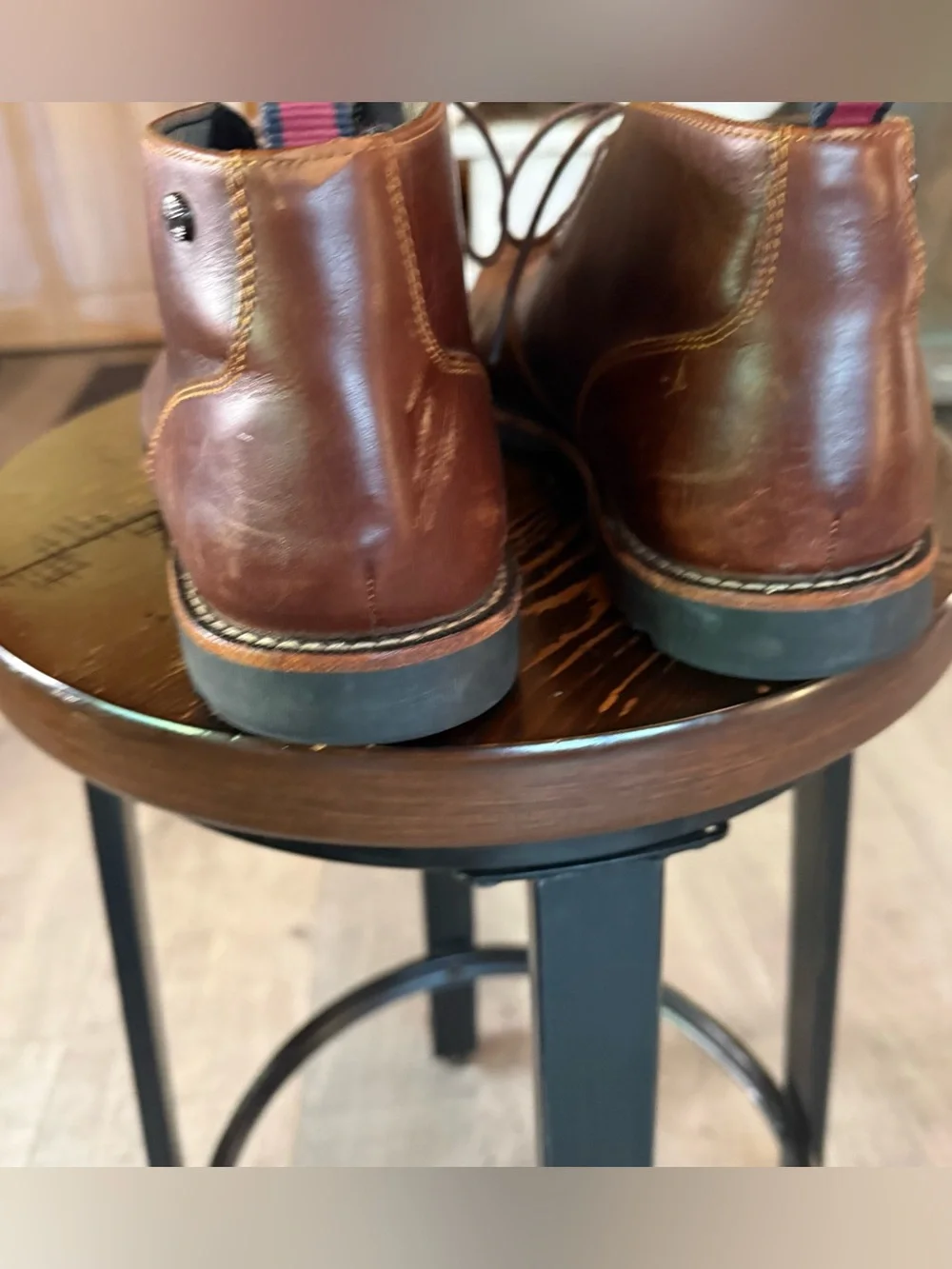 Timberland Richdale Chukka Boots Mens Size 10 Brown Leather Lace Up A1TYN